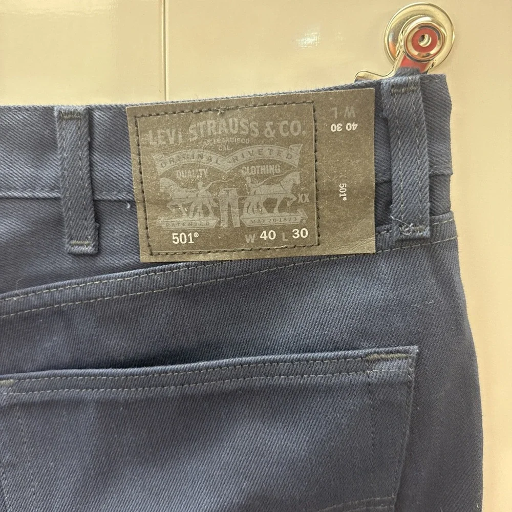Levi's Original 501 Men's Jeans 40x30 NWOT Dark Navy Blue